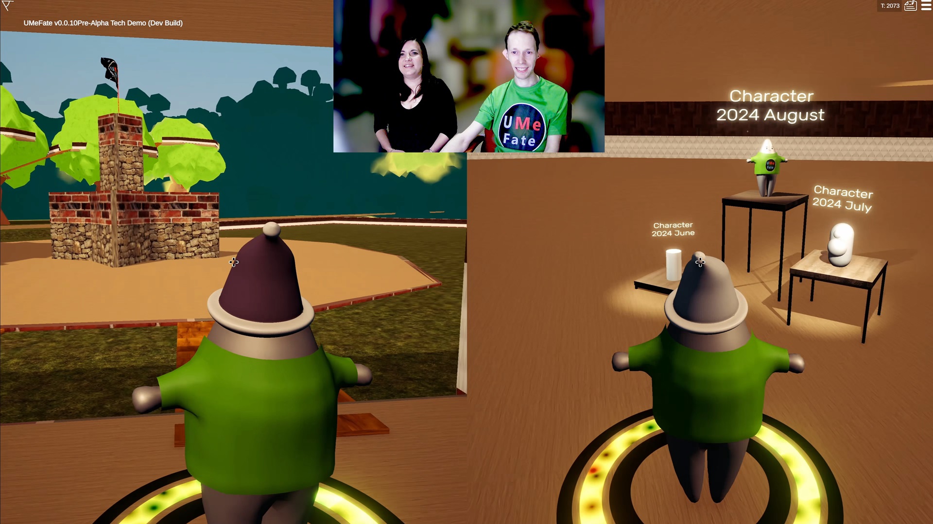 UMeFate v0.0.10 - New Lobby main menu in split screen mode